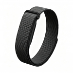 Lemi Comfort Higikindel Reguleeritav Nailon Rihma Aasa jaoks Velcro Kerge &Otilde;hku L&auml;bilaskev Google Fitbit Kellarihm must hall v&auml;rv