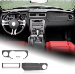 S&uuml;sinikkiust armatuurlaua viimistlus Ford Mustangile 2010-2014 Must sise&otilde;huavade paneeli kate Black must