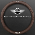 BMW MINI JWC R54 R55 R56 R60 F54 F55 F56 F57 John Cooper S Clubman Countryman Auto S&uuml;sinikkiust Nahast Roolikate mjewr55