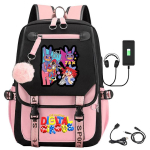 Digitaalne Tsirkus Digitaaltsirkus Lisatarvik Seljakott &Otilde;pilase Koolikott Saada Karvapall Digital circus backpack gray