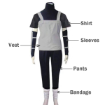 Ninja Jaapani Anime Cosplay Anbu Itachi &Uuml;likond Halloweeni Kost&uuml;&uuml;mid Meestele ACGN F&auml;nnide Peo Festivali Esitlusriided XL must