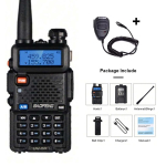 Baofeng UV-5R USB Pika Vahemaa Kahe Sagedusriba Amat&ouml;&ouml;rraadio VHF UHF FM CB 128CH 2200mAh Kaasaskantav K&auml;eshoitav Pika Vahemaa Kahepoolne Raadio