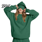 Kapuuts silmapadjaga Kapuutsid sisseehitatud naistele meestele unisex hingav dressipluus &uuml;lisuur reisimine lennuk pullover topid tasku magamine k&otilde;rgekvaliteediline M roheline