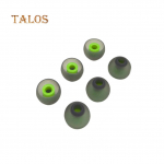 TALOS 6tk pehmest silikoonist asendusk&otilde;rvaklapi k&otilde;rvaklapi k&otilde;rvaklapi k&otilde;rvaklappide kate One Size roheline