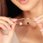 Naiste teemant-s&uuml;damekujuline k&auml;ev&otilde;ru avatud kullatud teemant-armastuse k&auml;ev&otilde;ru topeltk&auml;ev&otilde;ru Ehted G kuld