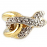Bague Plaqu&eacute; Or 'D&eacute;esse' dor&eacute; 56 kuld