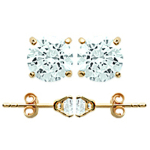 Les Tr&eacute;sors De Lily [L5005] - kullatud k&otilde;rvar&otilde;ngad 'Essentiel' valgest kullast - 5 mm kuld