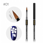 ROSALIND Nail Art Design Akr&uuml;&uuml;list k&auml;epidemega pintslipliiats UV k&uuml;&uuml;negeeli pintsel