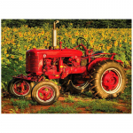 Teemantmosaiik 5D teemantmaaling p&auml;evalilletraktor Pilt kivist teemanttikandist 20X30CM