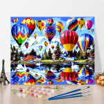 DIY v&auml;rvid numbrite j&auml;rgi &otilde;limaali komplekt L&otilde;uend DIY &otilde;limaal numbrite j&auml;rgi Seinakunsti kaunistused kodukinki kunstiks ja hobideks 40x50cm no frame