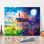 DIY v&auml;rvid numbrite j&auml;rgi &otilde;limaali komplekt L&otilde;uend DIY &otilde;limaal numbrite j&auml;rgi Seinakunsti kaunistused kodukinki kunstiks ja hobideks 40x50cm no frame