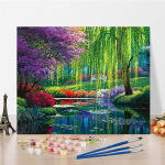 DIY Maalimine numbrite j&auml;rgi Digitaalne &otilde;limaal Kodukaunistuse numbrid &Otilde;limaali numbrid Maalimine &Otilde;limaal Kujutav kunst Hobid 40x50cm no frame