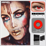AMARA LENSES 1 paar PURE seeria kosmeetilised kontaktl&auml;&auml;tsed v&auml;rvilised silmal&auml;&auml;tsed Cosplay kontaktl&auml;&auml;tsed must