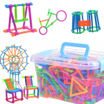 120 tk Baby kokkupandud ehitusklotsid DIY Smart Stick 120pcs mitmev&auml;rviline