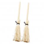 Moekas nukumaja Besom Naljakas Mugav katsuda Puidust mininukumaja Besom 2pcs
