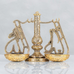 Islamic Justice Scale Figurine | Islamic Lawyer Gift | Attorney Gift | Islamic Office Accessory | Islamic Office Gift | Islamic Office Decor kuld