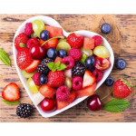 5D DIY Teemantmaaling Puuviljad ja veinid Teemantmosaiik Teemanttikandid T&auml;ielik ristpistekomplektid Kodukaunistuse kingitused Round 30x40cm