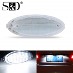 1 tk Canbus auto numbri taustvalgus lamp numbrim&auml;rgi tuled Led pirn Opel Astra F Corsa AB B Vectra B Agila A Tigra A No Error Auto 24Led lamp