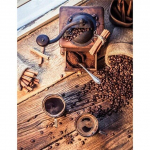 5D DIY Teemantmaali Kohv T&auml;is&uuml;mmargune Teemanttikandid Tass Rhinestones Teemantmosaiigist Kodukaunistus Full Round 20x30CM