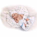Reborn Baby Doll Girl Play Dolls 10-tollised 25 cm t&auml;is Vinvl keha pestav puuvillase romperiga Elutruu armsad kingitused m&auml;nguasi, roosa sinine