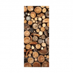 Retro puidust uksekleebis seinamaaling 3D Vision tapeet elutuppa DIY seinakleebised PVC vin&uuml;&uuml;list ukseplakat Kodukaunistus 77x200cm