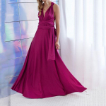 Seksikad naised Boho Maxi Clubi kleit sidemega, pika kleidi pidu, mitmesuunaline pruutneitsi kabriolett Infinity 2022 M