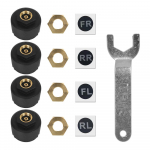 Rehvir&otilde;hu j&auml;lgimiss&uuml;steem veekindel v&auml;line Android/IOS Bluetooth 5.0 TPMS auto rehvir&otilde;hu andurid 4 Sensors