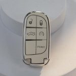 5 nupuga TPU autov&otilde;tme korpuse kate Jeep Renegade Grand Cherokee jaoks Dodge Ram Charger 1500 Challenger Chrysler 300C Journey jaoks valge