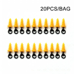 20 TK Boilie Screw Peg koos r&otilde;nga p&ouml;&ouml;rlemisega Ronnie Rig D-Rig Chod Rigi terminali tarvikute s&ouml;&ouml;dahoidja kruviga karpkalap&uuml;&uuml;gi tarvikud