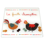 Les Tr&eacute;sors De Lily [R7099] &ndash; klaasist alus  Hens  oranžpruun (Maaperekond) - 20x20 cm oranž