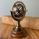 Vintage Zodiac armillary messingist kerakujuline gloobus