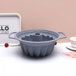 &Uuml;mmargune Savarini silikoonist koogivorm Binaear k&auml;sitsi t&otilde;mbamisel k&otilde;rgele temperatuurile vastupidav terasest r&otilde;ngaskoogi silikoonvorm