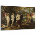 L&otilde;uenditr&uuml;kk REPRODUKTSIOON Judgement of Paris &ndash; P. P. Rubens 60x40 pruun