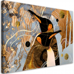 L&otilde;uenditr&uuml;kk Gold Penguins Animals Abstract 60x40 kuldne