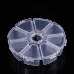 Populaarne mitmeotstarbeline hoiukarp, kaasaskantav ravimikarp, s&otilde;ltumatu avatud kaanega v&auml;ike ravimikarp, kaasaskantav &otilde;ues elamine, 8/12 v&otilde;rega k&uuml;&uuml;neehted Clear/8 Grid