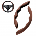 38 cm 1 paar karusnahast s&uuml;sinikkiust v&auml;limus universaalne talvine auto rooliv&otilde;imendi libisemiskindel auto sisekujundus Fur-Brown