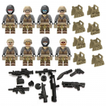 8 tk Lukustatavad SWAT Eri&uuml;ksuste S&otilde;dur S&otilde;jaline Relv Armee Mini Figuur Klotsid Tellised Mudeli Ehituskomplektid Laste Haridusm&auml;nguasjad