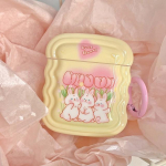 Ins Wavy Cute Bunny Gradient Lovely Keychain Juhtmeta Bluetoothi ​​laadimiskarp Apple Airpod 3 1 Pro 2nd 2 k&otilde;rvaklappide &uuml;mbrise jaoks For Airpods 1 2