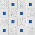 70x70cm 3D stereovahust seinakleebised katus isekleepuv tapeetpaneel Kodukaunistus elutuba lapsed lapsed magamistuba dekoratiivsed 70cmX70cmX10pcs sinine