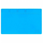 Silikoonmatt, kuumakindel AIDA S-110, seadmete parandamiseks ja varuosade paigaldamiseks / 280x200 mm Sinine sinine