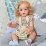 NPK Reborn Doll Toddlier Girl 55cm kogu kehaga silikoonprintsess Sue-Sue juurtega juustega veekindel m&auml;nguasi t&uuml;drukutele 55CM beige