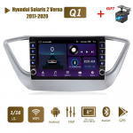 Wifi 2Din Androidi autoraadio multimeediumivideopleier Hyundai Solaris 2 Verna 2017-2020 jaoks koos nupunupuga GPS 1+16GB 1+16GB