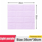 5/10tk 30X35cm/70X15cm Tapeet Isekleepuv Magamistuba Soe 3D Kolmem&otilde;&otilde;tmeline Taustasein Lastetoa Veekindlad Multifilmi kleebised 5pcs 30*35cm
