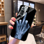 Karastatud klaasist &uuml;mbris Xiaomi Redmi Note 10 Pro &uuml;mbrisele Xiaomi Mi 10T Pro 11T Note10 11 11Pro 10S Lite Skeleton Skull Telefoni kaaned Mi Note 10 Pro