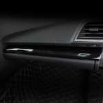 2 tk auto keskse instrumendi k&uuml;ljed triibukiled s&uuml;sinikkiust kleebised Subaru XV Crosstrek GT auto sisemuse jaoks must