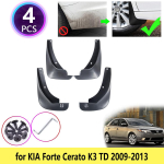 jaoks KIA Forte K3 TD 2009 2010 2011 2012 2013 Cerato eesmised tagumised porilauad poriklapid Poritiibade porilapid pritsmekaitsed auto black