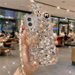 Hot Bling 3D parf&uuml;&uuml;mipudeli &uuml;mbris iPhone'ile 13 11 12 14 Pro Max XR XS X 8 7 Plus/Samsung S23 S22 S21 Ultra S10 S9 S8 Plus 3D Pumpkin Bear katterihm iphone 7 8 must