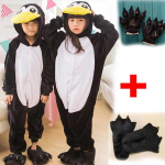 Multifilm Penguin Red Dragon Pidžaamad, pikkade varrukatega Laste soojad magamisriided Jumpsuits Loomakost&uuml;&uuml;mid Peo kigurumi Mood Koduriided 4T