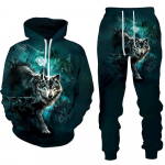 Hundi 3D tr&uuml;kitud kapuutsiga p&uuml;kste &uuml;likond meeste kevade ja s&uuml;gise vabaaja kampsun, pullover, meeste dressikomplekt, mood meeste r&otilde;ivaste &uuml;likond XXL