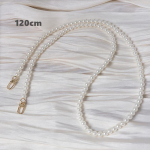 Uus armas telefonitarvik Eemaldatavad osad kett Valge Crossbody Resin Pearl Luksuslik kaelarihm Telefoni&uuml;mbrisketid Akr&uuml;&uuml;list &otilde;lakett 120CM